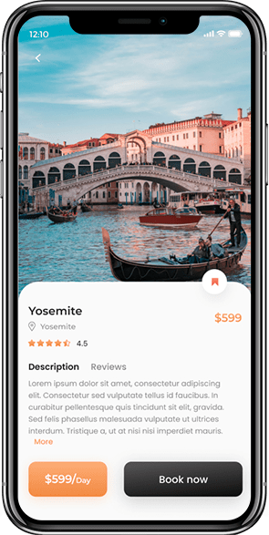 Travel Booking Screen