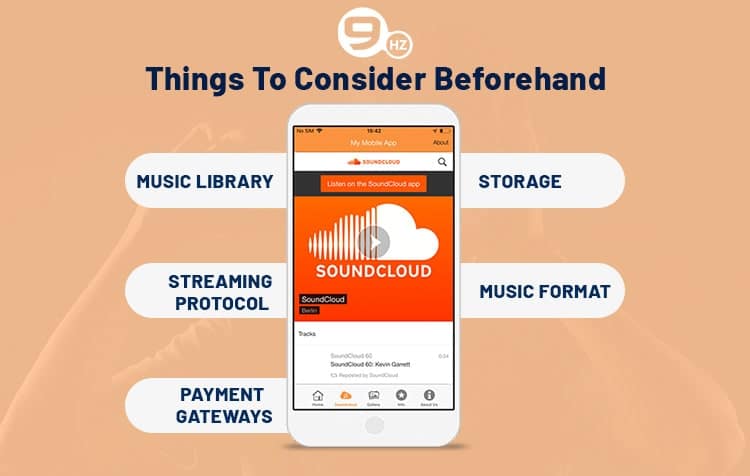 music streaming app development