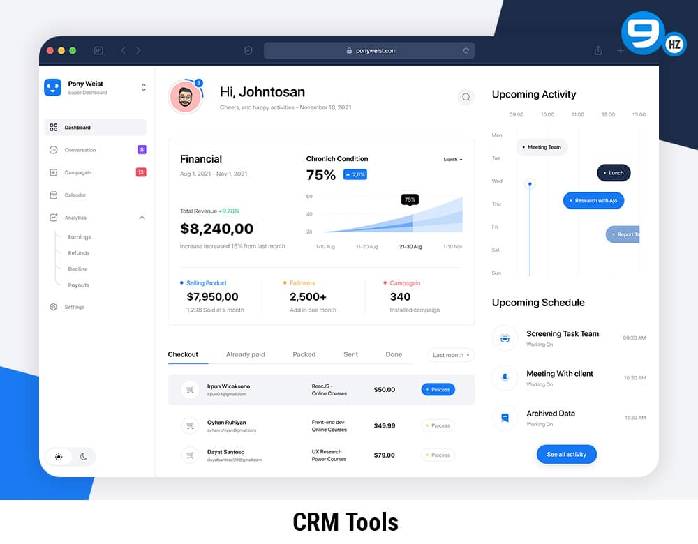 crm tool web app ideas