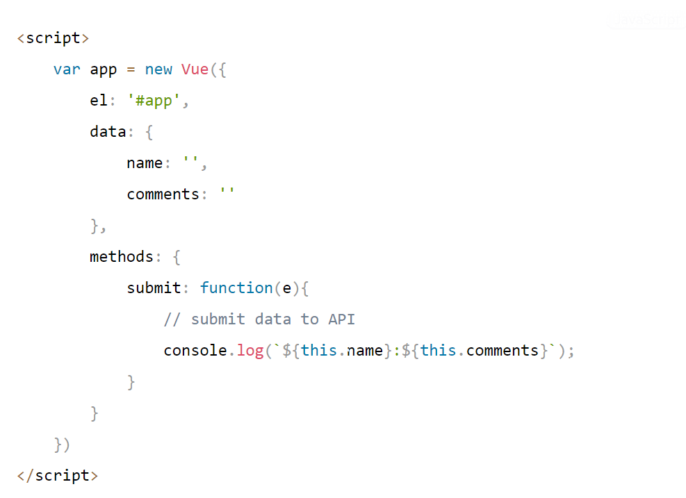 Handling Forms in Vue