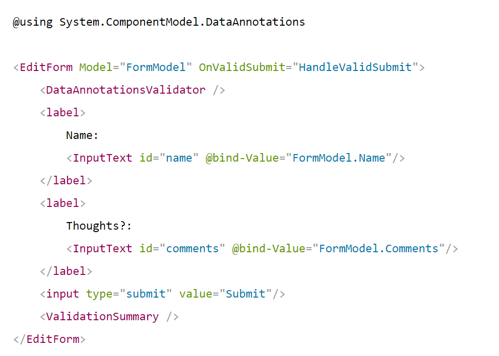 Handling Forms with Blazor