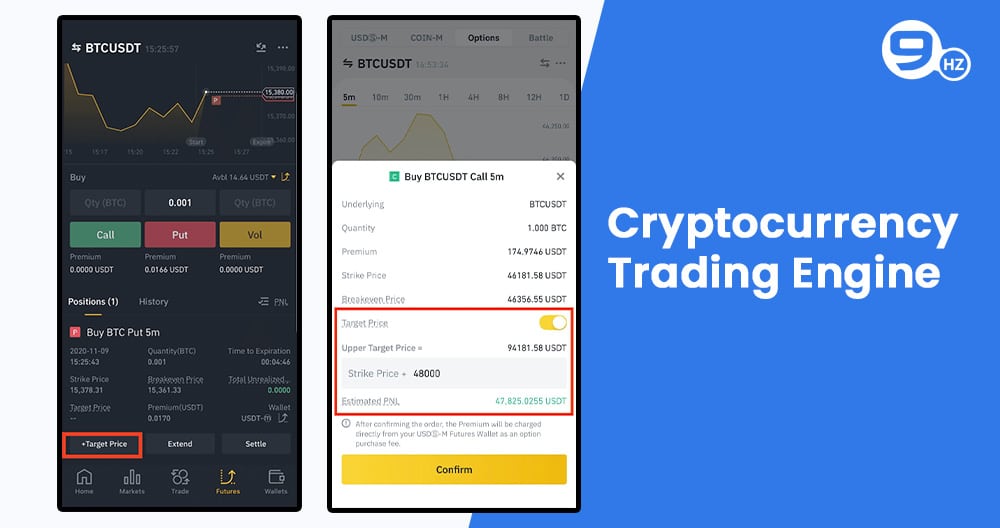 cryptocurrency trading engine