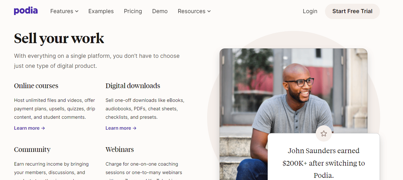 podia online course platform