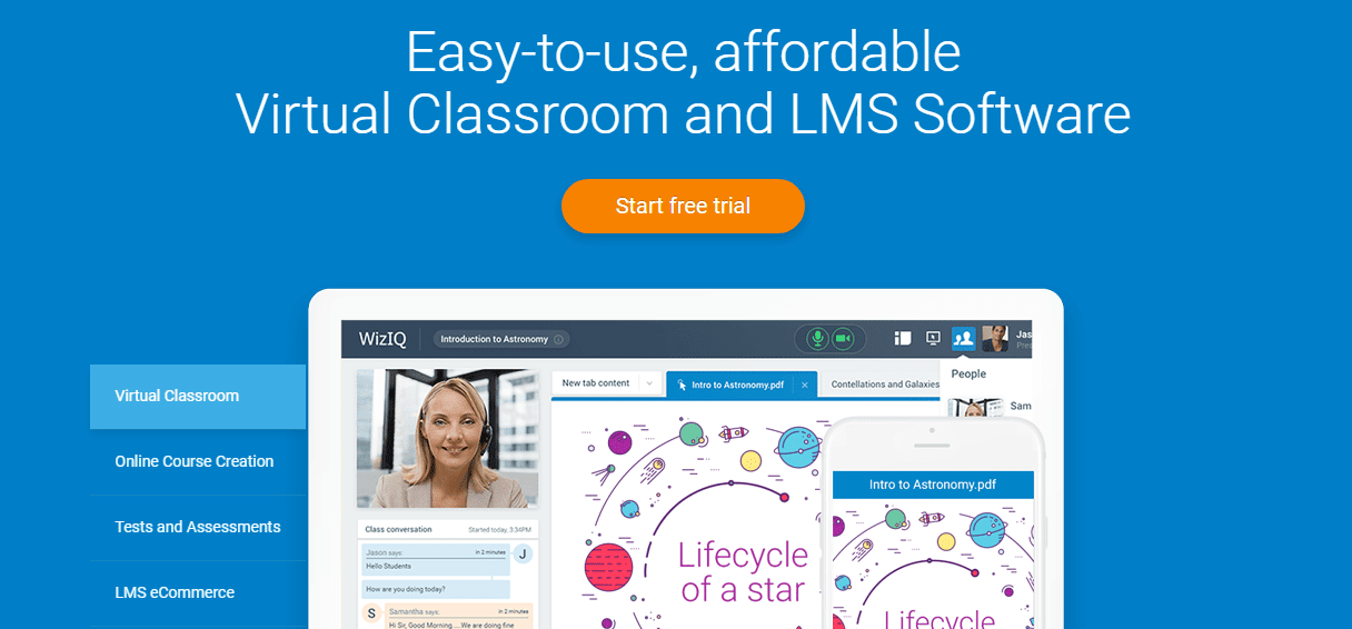 wiziq course platform