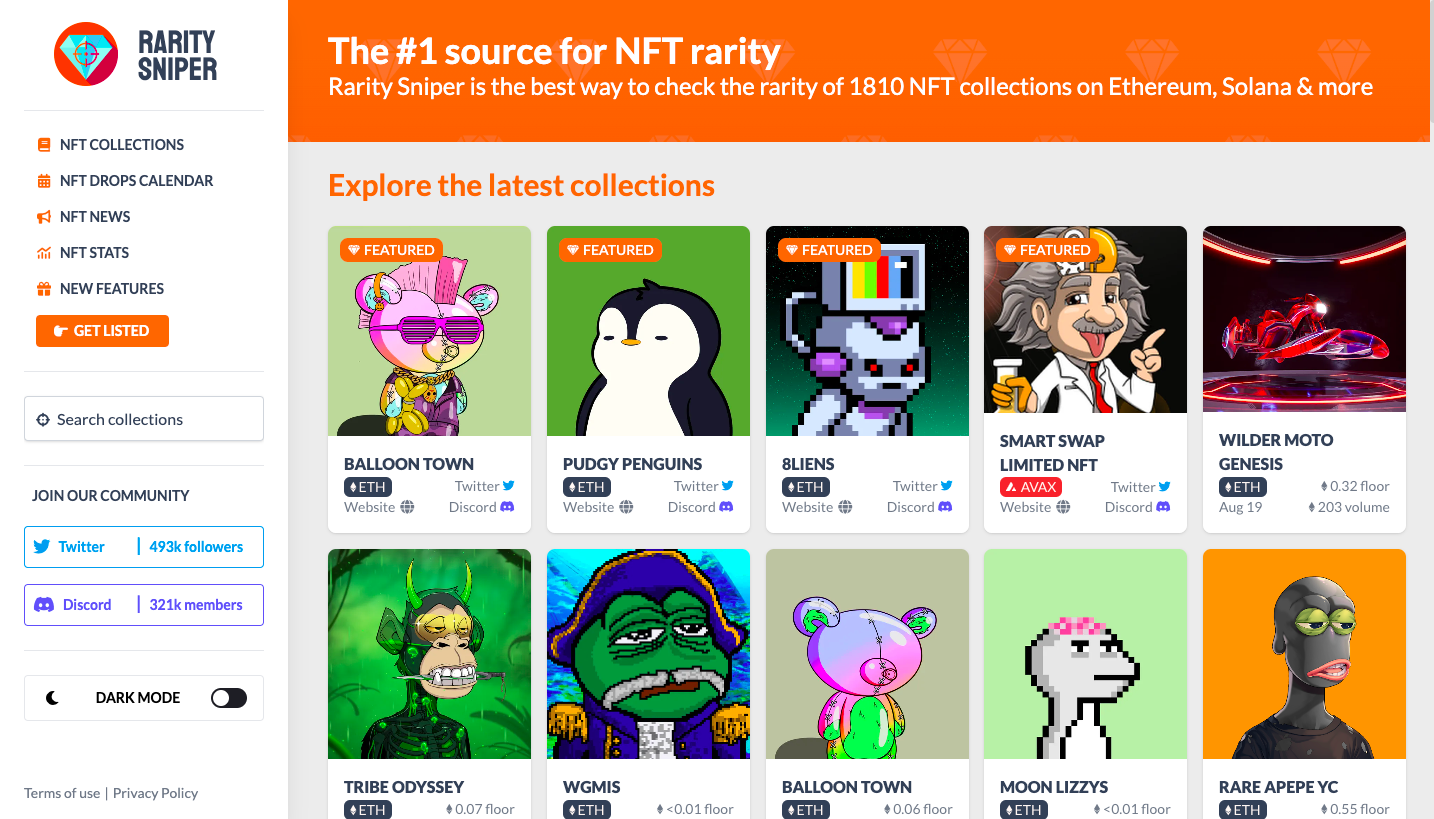NFT Rarity checker 