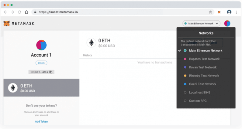 Ethereum test network